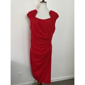 Calvin Klein Dress Knee Length Pleated Bodycon